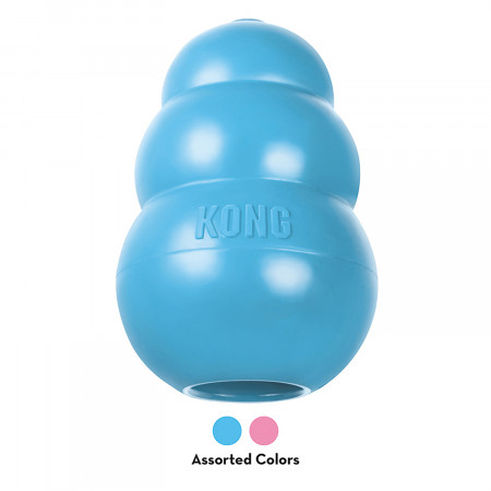 Игрушка KONG Classic Puppy для щенков мелких пород, размер S, 7x4 см, цвета в ассортименте: розовый, голубой