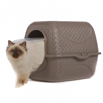 BAMA PET био-туалет для кошек PRIVE 42х50,5х39,6h см, коричневый