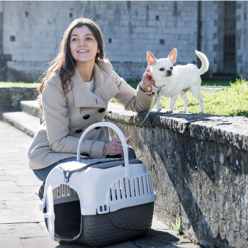 BAMA PET переноска KENNEL TOUR MAXI 59х38х37h см до 12 кг, коричневая