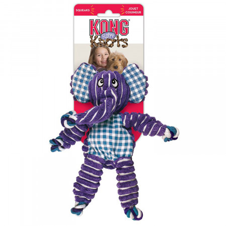 Игрушка KONG для собак Floppy Knots Слон большой, 36х19 см