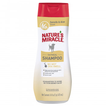 Шампунь Nature's Miracle Oatmeal Odor Control с овсяным молочком с контролем запаха, для собак, 473мл