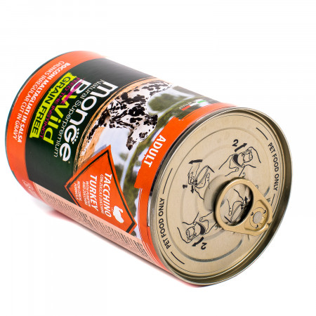 Monge Dog BWild GRAIN FREE беззерновые консервы из индейки с тыквой и кабачками для взрослых собак всех пород 400г