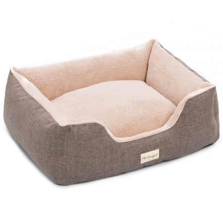 Лежанка Pet Comfort для собак мелких и средних пород, Echo Varro 09, размер M, 65х80 см, коричневый