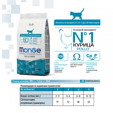 Monge Cat корм для котят 400г
