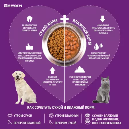 Gemon Dog Mini корм для щенков мелких пород тунец с рисом 3 кг