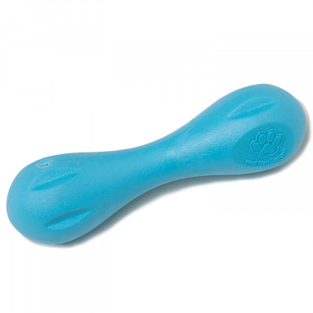West Paw Zogoflex игрушка для собак гантеля Hurley XS 11,5 см голубая