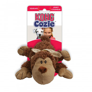 Игрушка KONG для собак "Кози Натура" (обезьянка, барашек, лось) плюш, 23 см