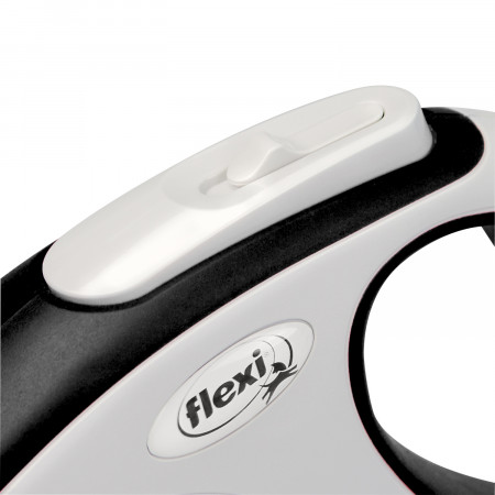 flexi рулетка NEW LINE Comfort L (до 60 кг) лента 5 м серый/черный