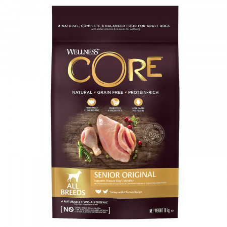 CORE Корм из индейки с курицей для пожилых собак всех пород 10 кг