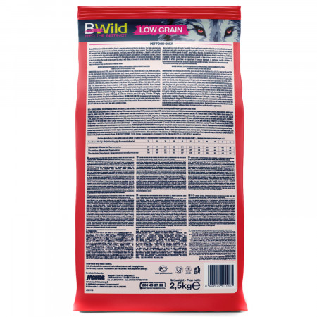 Monge Dog BWild LOW GRAIN низкозерновой корм из мяса оленя для взрослых собак всех пород 2,5 кг