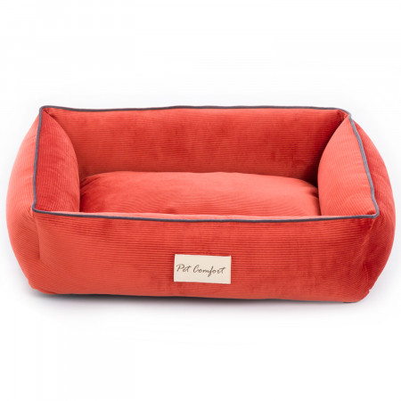 Лежанка Pet Comfort для кошек и собак миниатюрных пород, Golf Vita 02, размер XS 45х55 см, красный