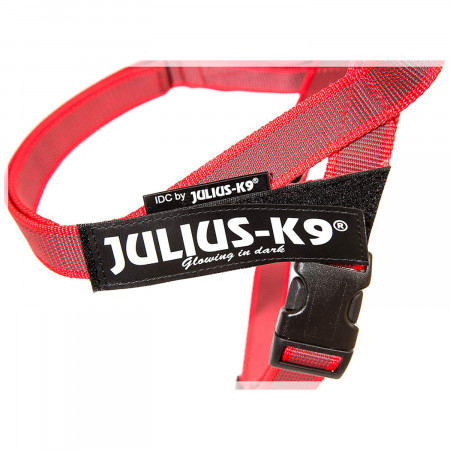 JULIUS-K9 шлейка для собак Ремни Color & Gray IDC® 0 (57-74см / 14-25кг), красный