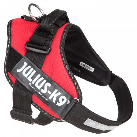 JULIUS-K9 шлейка для собак IDC®-Powerharness 3 (82-115см/ 40-70кг), красный
