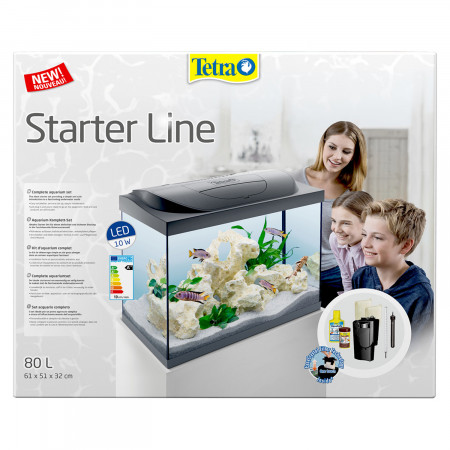 Tetra Starter Line LED черный аквариум 80 л