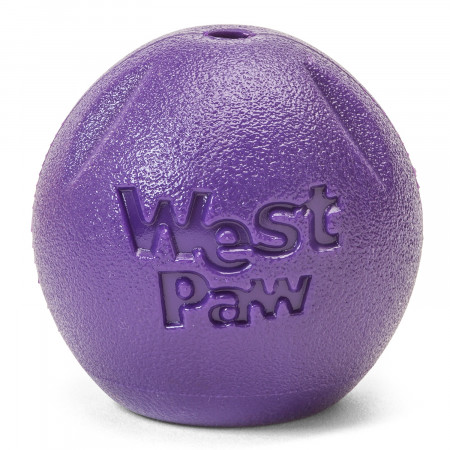West Paw Zogoflex игрушка для собак мячик Rando 6 см фиолетовый